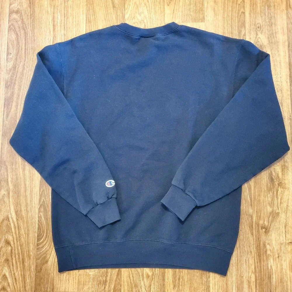 Vtg Carson Newman Eagles Sweatshirt Adult Medium Blue Champion‎ Eco Fleece